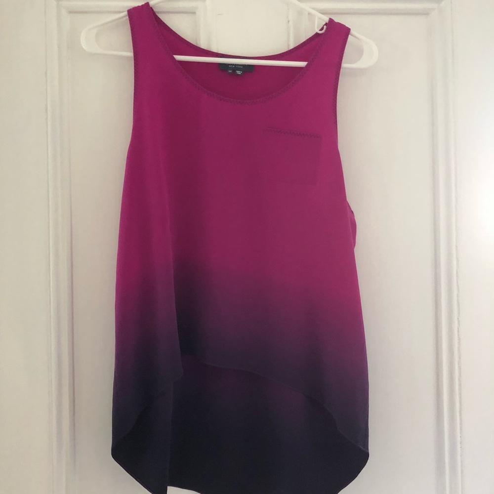 Gryphon Ombré Silk Tank Sz Medium